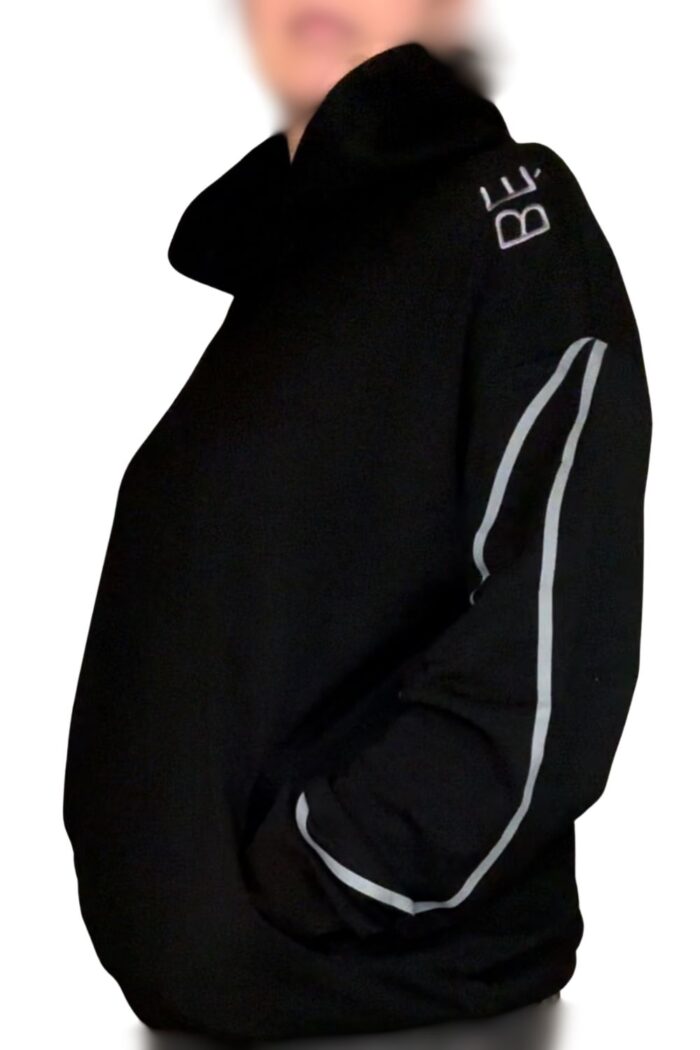 Belle Epoque Sport hoodie black logo wave