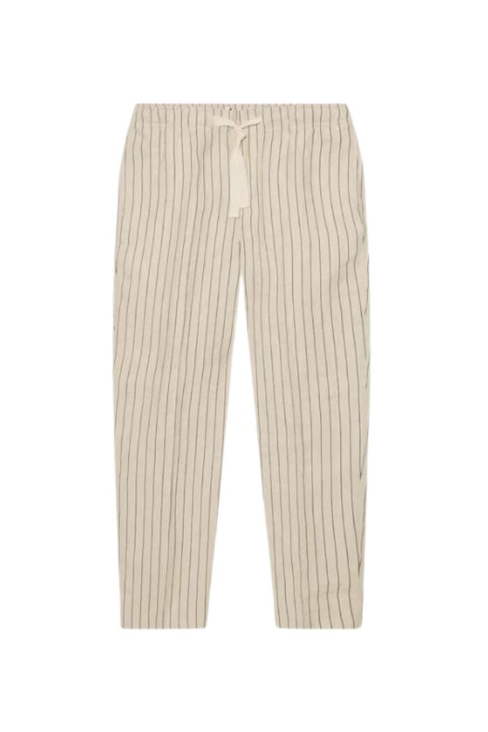 ORLEBAR BROWN Alex Fine Stripe Trousers Latte Night Iris