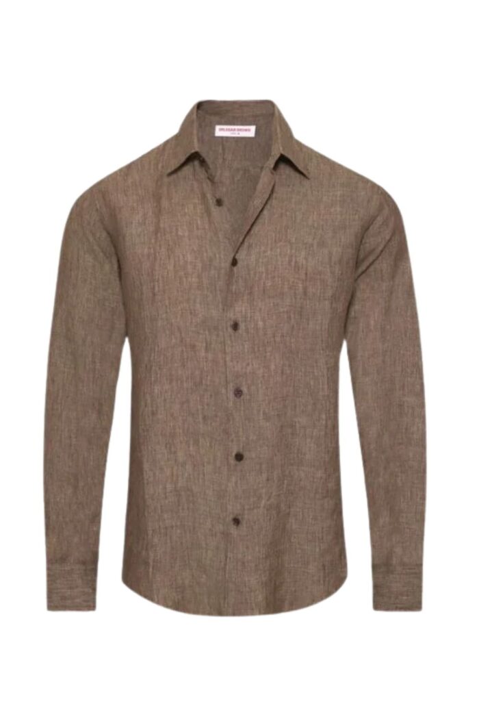 ORLEBAR BROWN Giles Lino Stiched Espresso