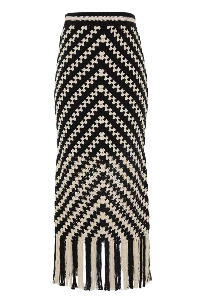 Halliday Hand Crochet Skirt Zimmermann