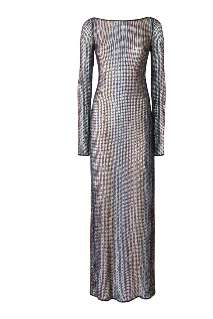 Missoni Beachwear Long cover-up in mesh with open back