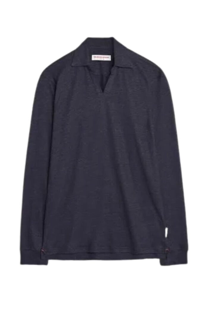 ORLEBAR BROWN Felix Long Sleeve Placket ghost