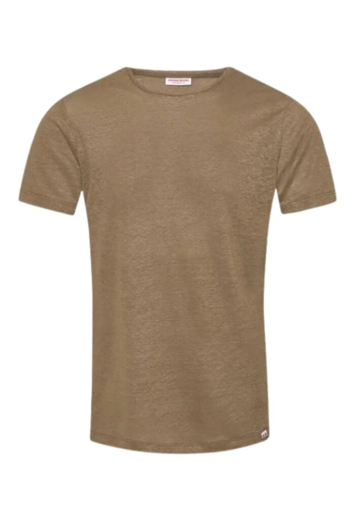 ORLEBAR BROWN OB-T Linen Shirt Bronze ghost