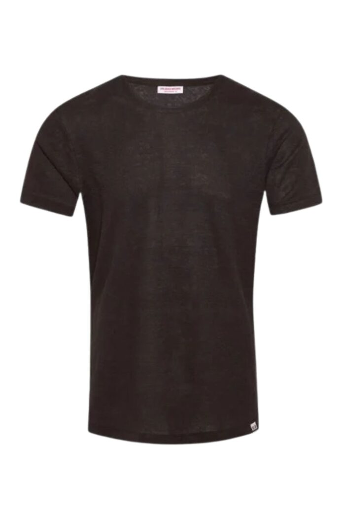 ORLEBAR BROWN OB-T Linen Shirt Espresso ghost