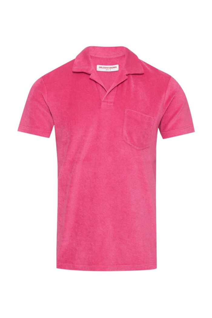 Orlebar Brown Terry Towelling Sunset Pink ghost