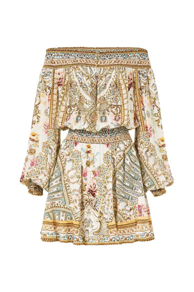 OFF SHOULDER SHORT DRESS ROYALTY LOYALTY
