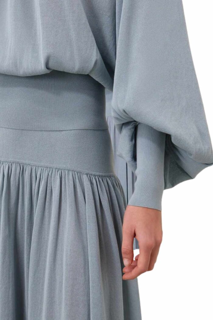 Hypnotic Gathered Billow Top dusty blue - Image 5