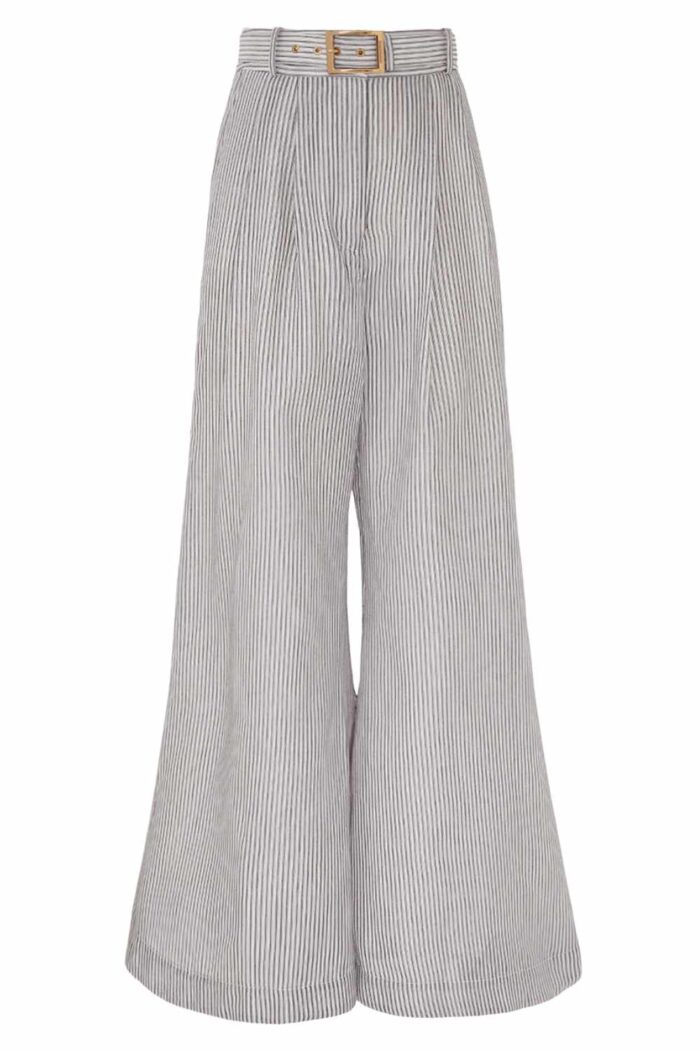 Hypnotic Wide Leg Pant navy stripe