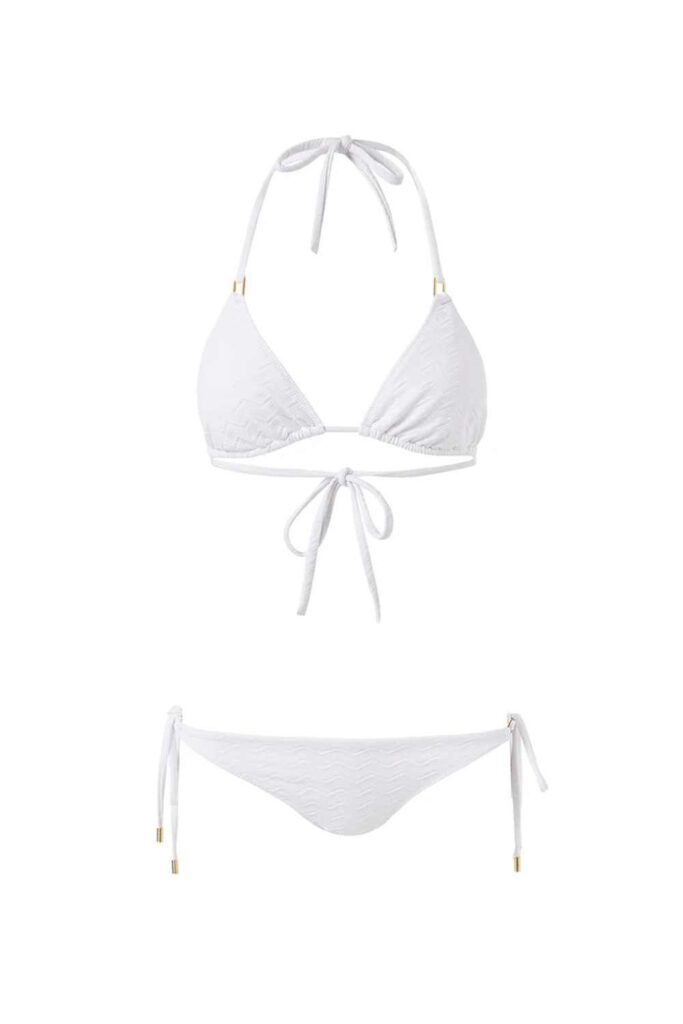 Melissa Odabash Cancun Zig Zag white bikini set ghost