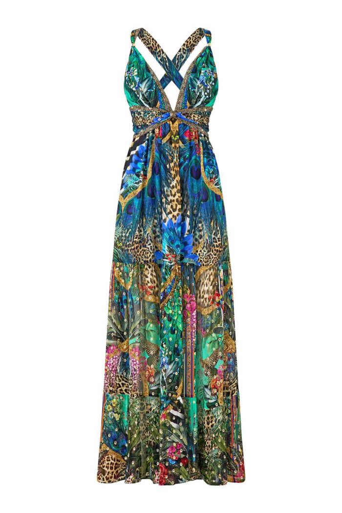 Camilla Bead Strap Gathered Panel Dress ANIMAL ALCHEMY