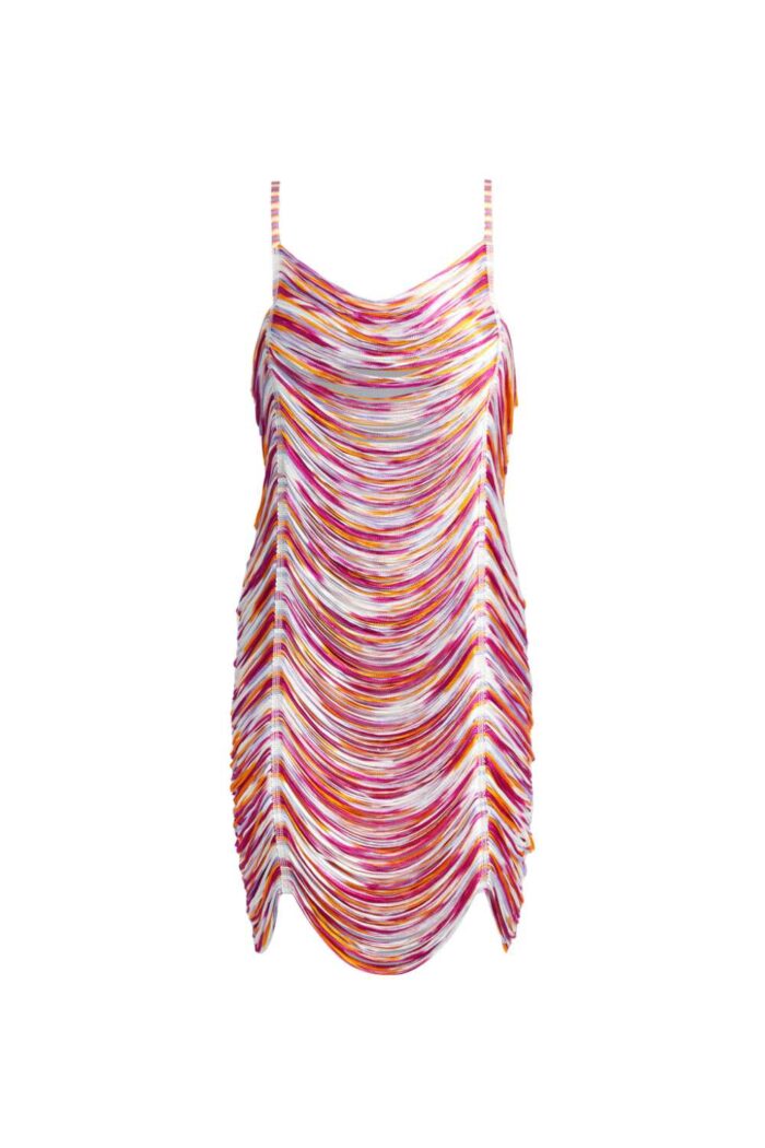 Missoni Short cover-up with slub tubular fringes