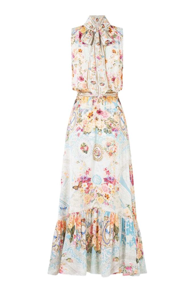 Camilla Necktie Dress TASTE FOR LACE ghost