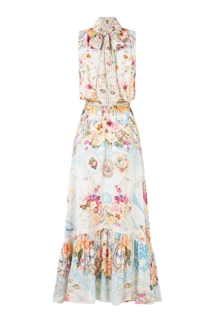 Camilla Necktie Dress TASTE FOR LACE ghost