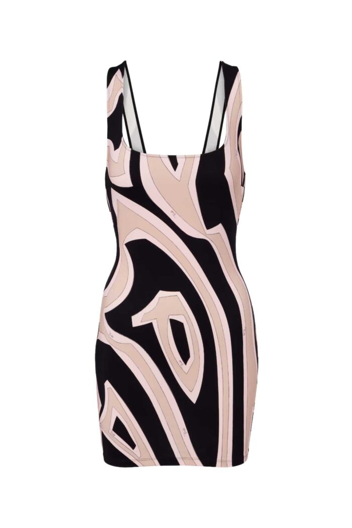PUCCI Labirinto S Less Short Dress Nude ghost