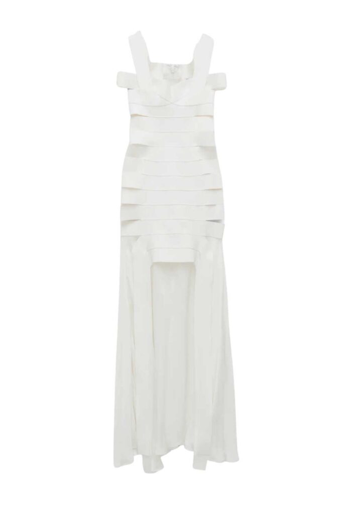 Simkhai Callaway Maxi Knit Dress Ivory ghost