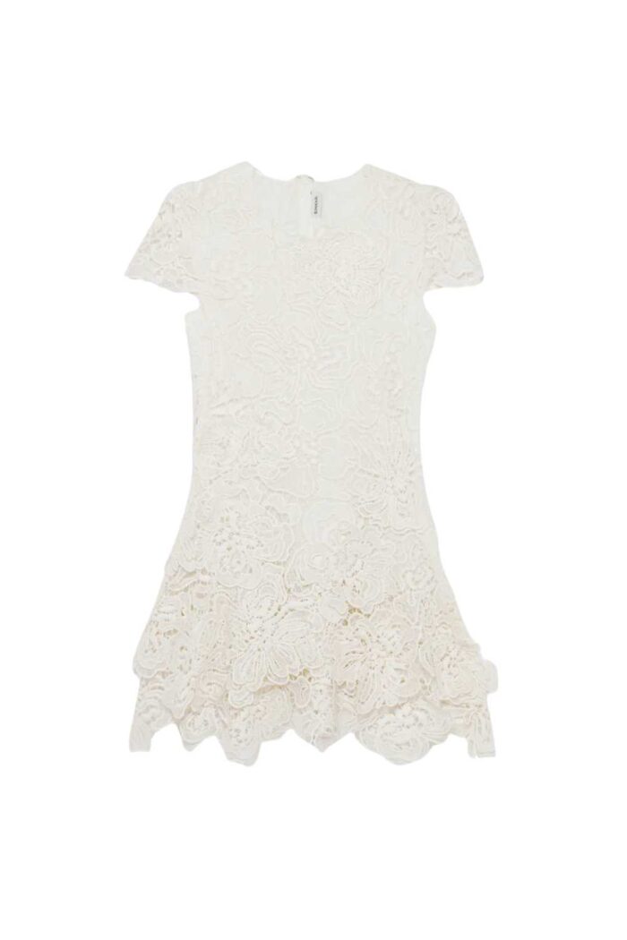 Simkhai Novelle Lace Mini Dress White ghost