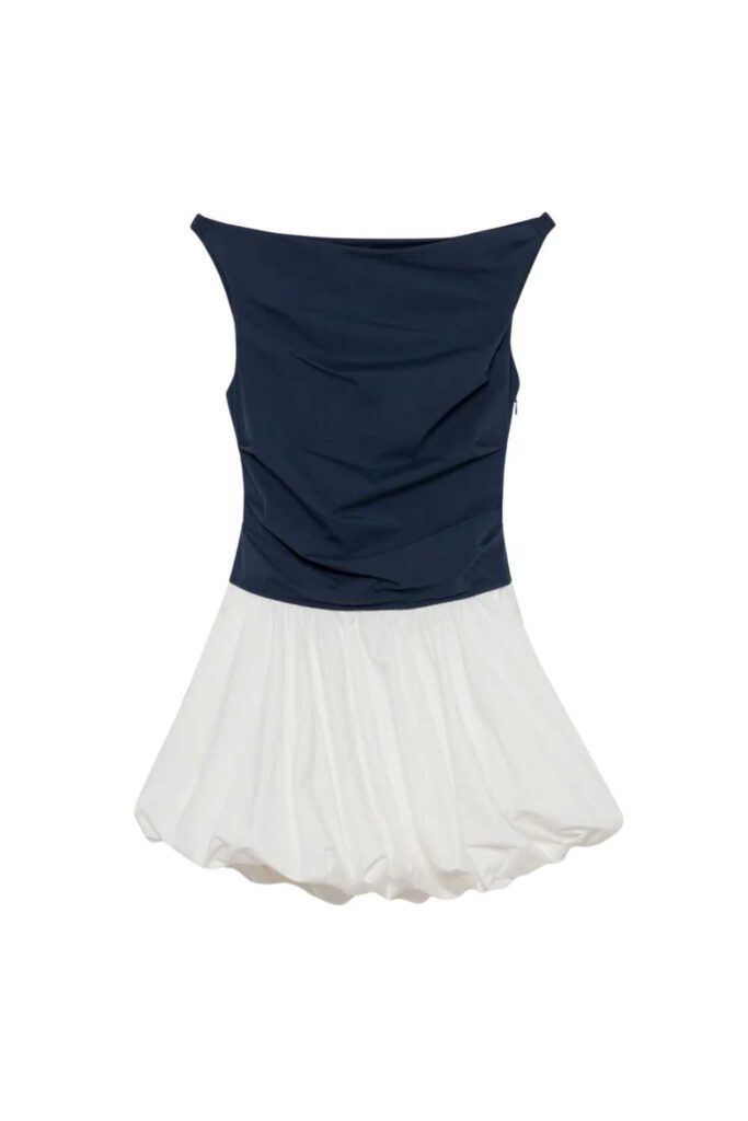 Simkhai Salina Buble Mini Dress Midnight Multi