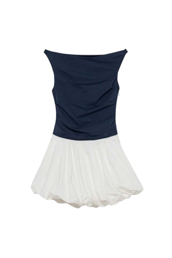 Simkhai Salina Buble Mini Dress Midnight Multi