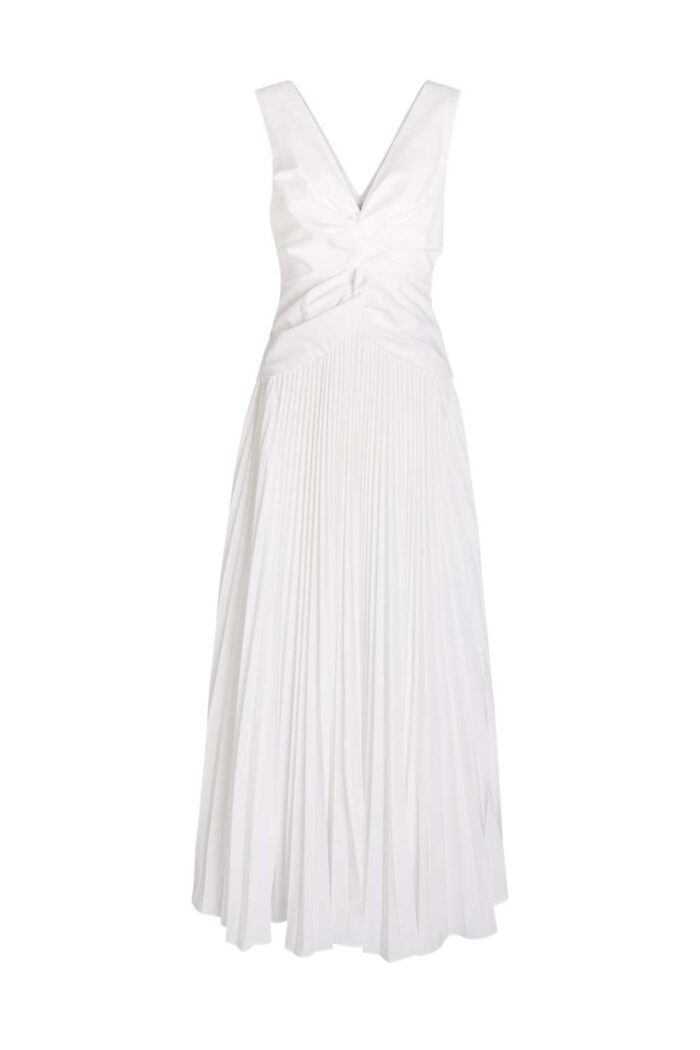 Simkhai Vivanne Midi White Dress ghost