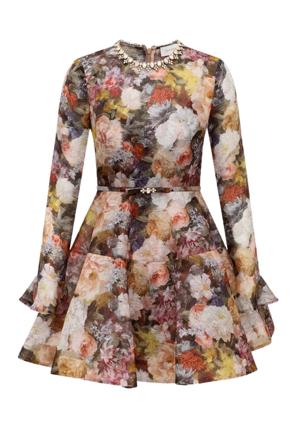 strapless open back dress Balance Peplum Mini Dress | Zimmermann