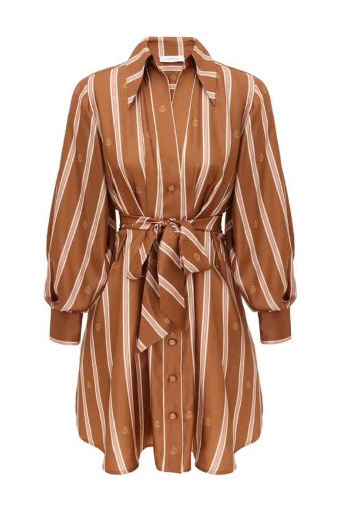 Zimmermann Emblem Tuck Mini Dress