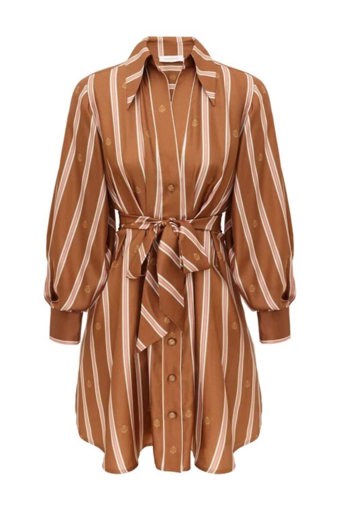 Zimmermann Emblem Tuck Mini Dress