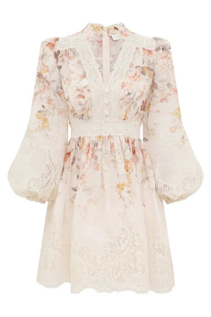 Zimmermann Luna Lace Lantern Dress