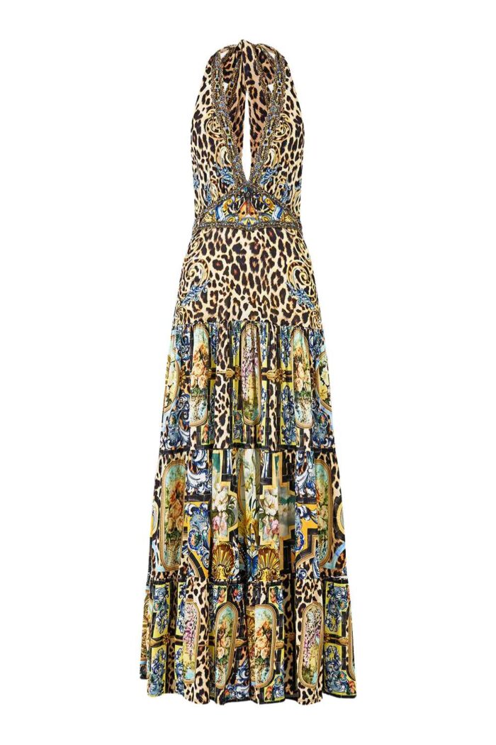 Camilla Halter Jersey Dress SEVILLIAN STYLE ghost
