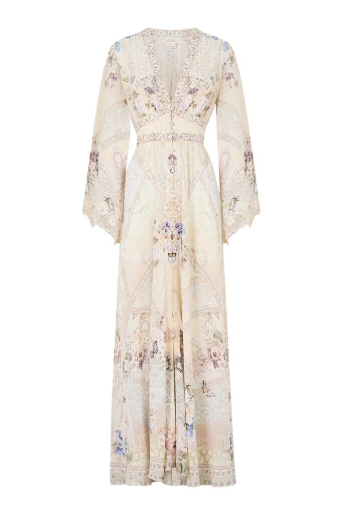 Camilla Kimono Sleeve Dress LACED WITH LOVE ghost