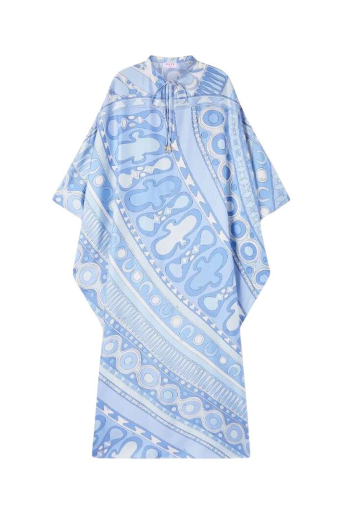 PUCCI Long Kaftan Pale Blue ghost