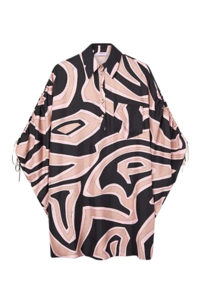 PUCCI Short Kaftan Nude ghost