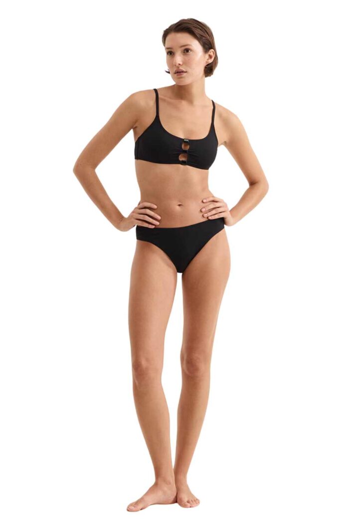 ERES BLOOM Brassiere DIVE Culotte Haute Noir front