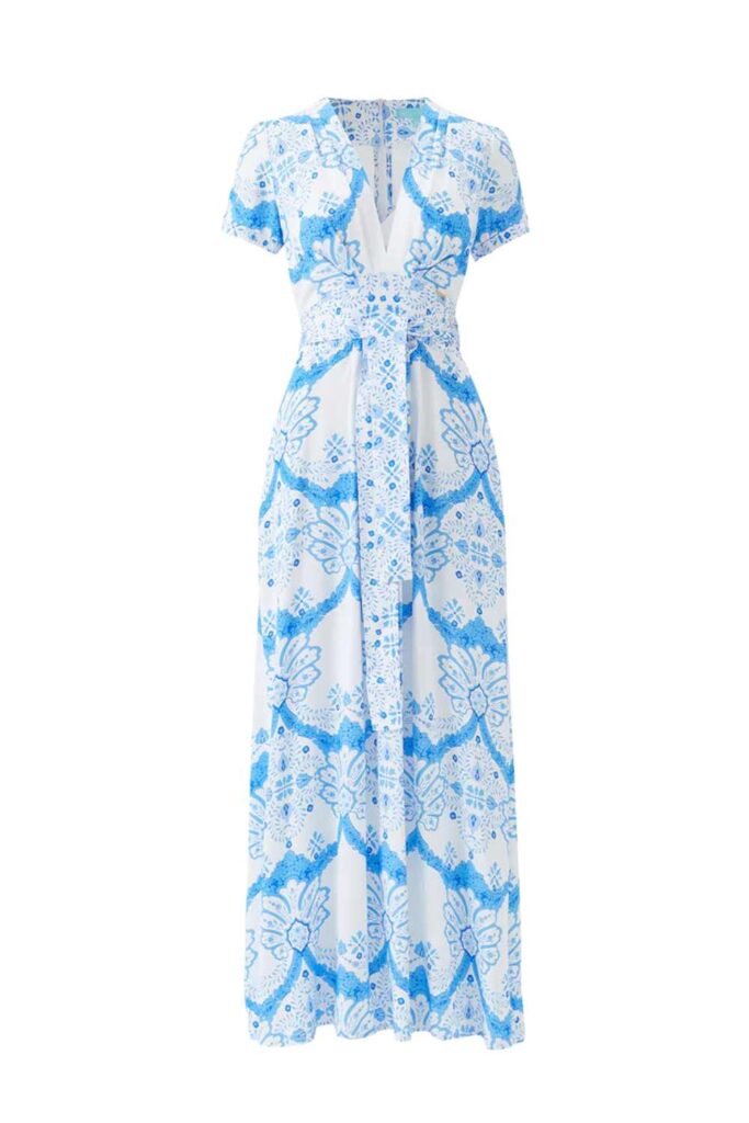 Melissa Odabash Lou Florian Long Dress ghost