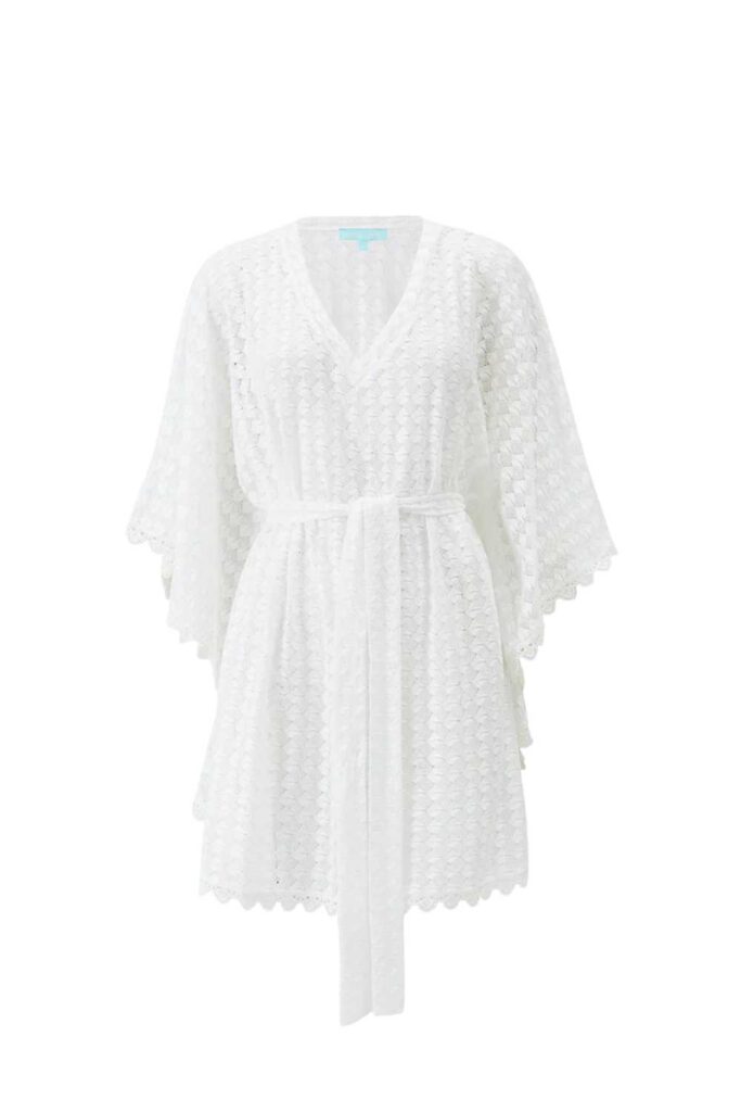 Melissa Odabash Petra Kaftan White ghost
