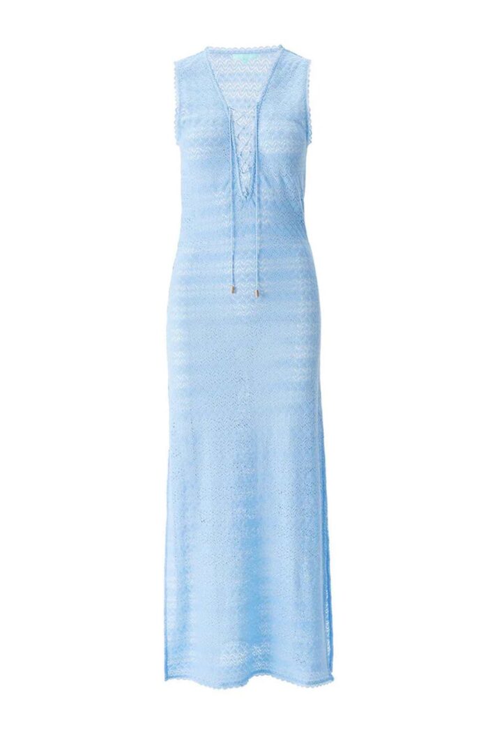 Melissa Odabash Maddie Cover Up dusty blue ghost