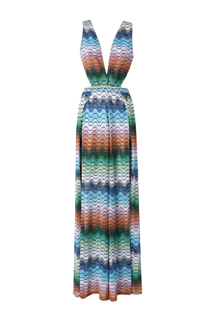 MISSONI Long Jumpsuit Greek Motif ghost