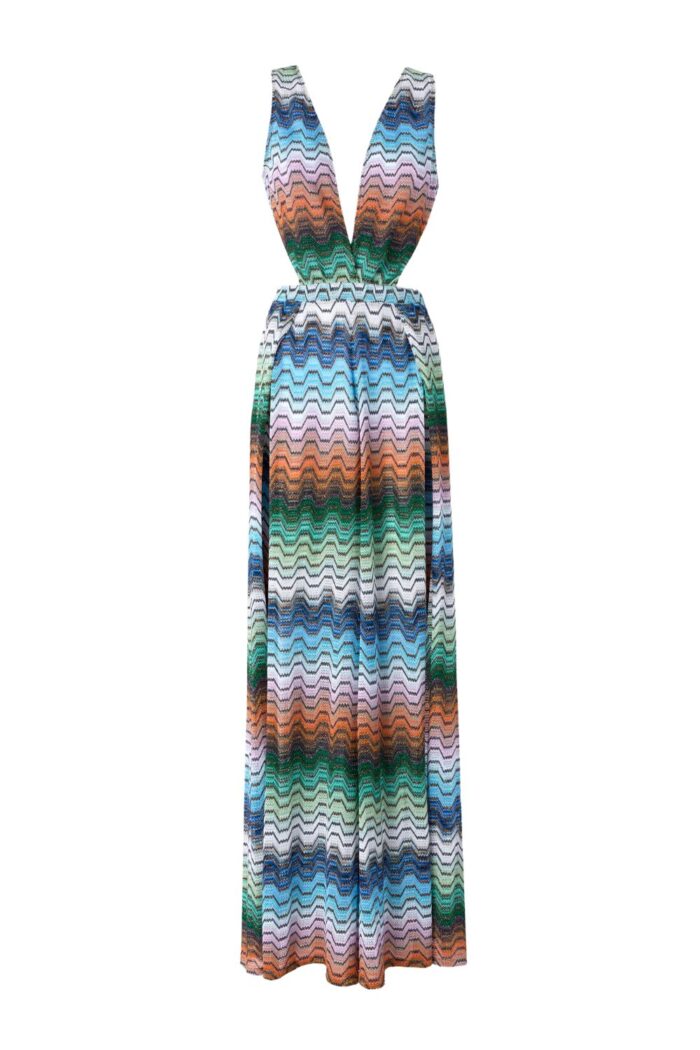 MISSONI Long Jumpsuit Greek Motif ghost