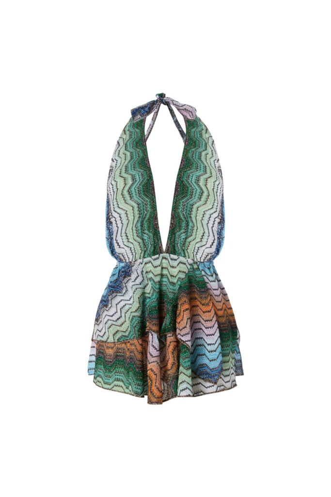 MISSONI Short Cover Up Dress blue ghost