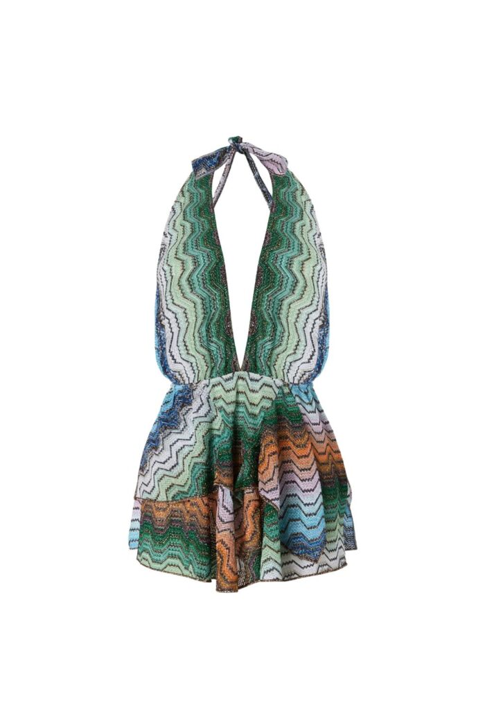 MISSONI Short Cover Up Dress blue ghost