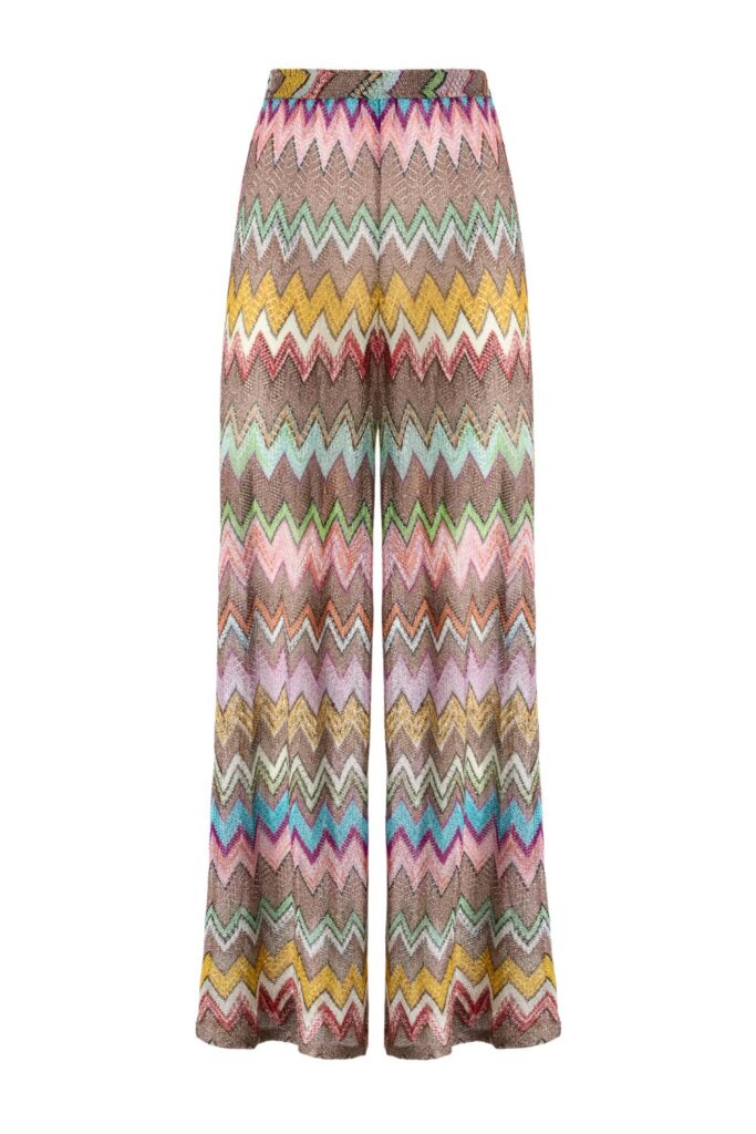 MISSONI Trousers Macro Zig Zag ghost