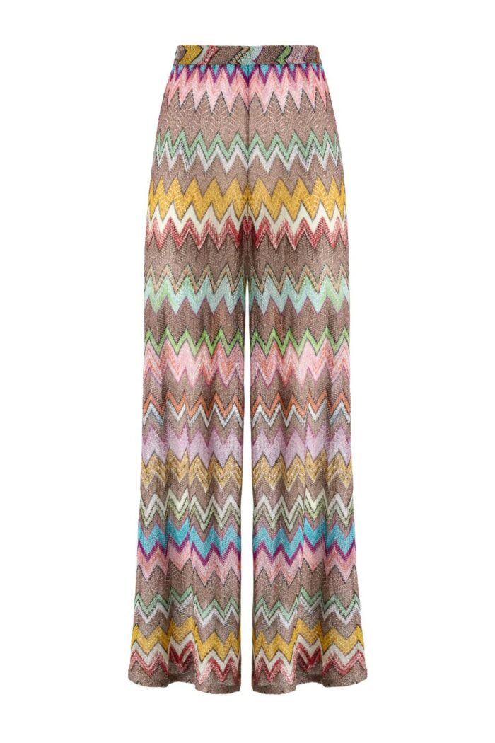 MISSONI Trousers Macro Zig Zag ghost