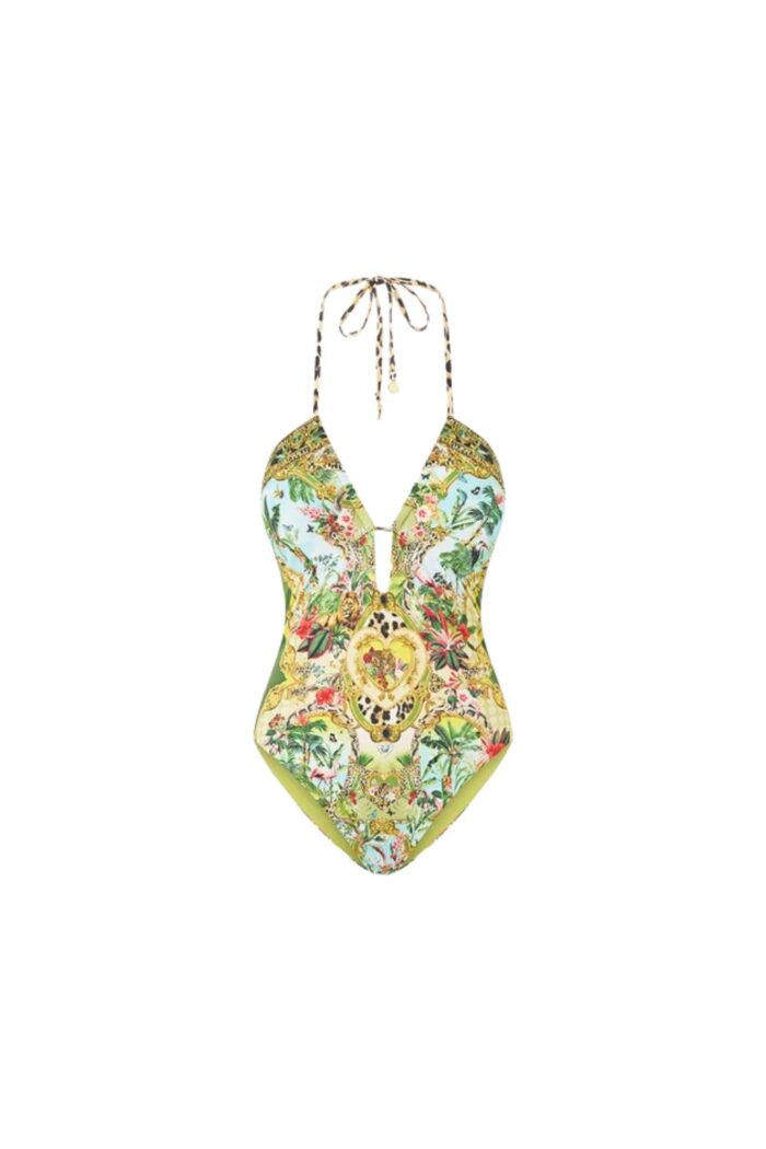 Camilla Halter Neck Onepiece WANDERLUST EMPIRE ghost
