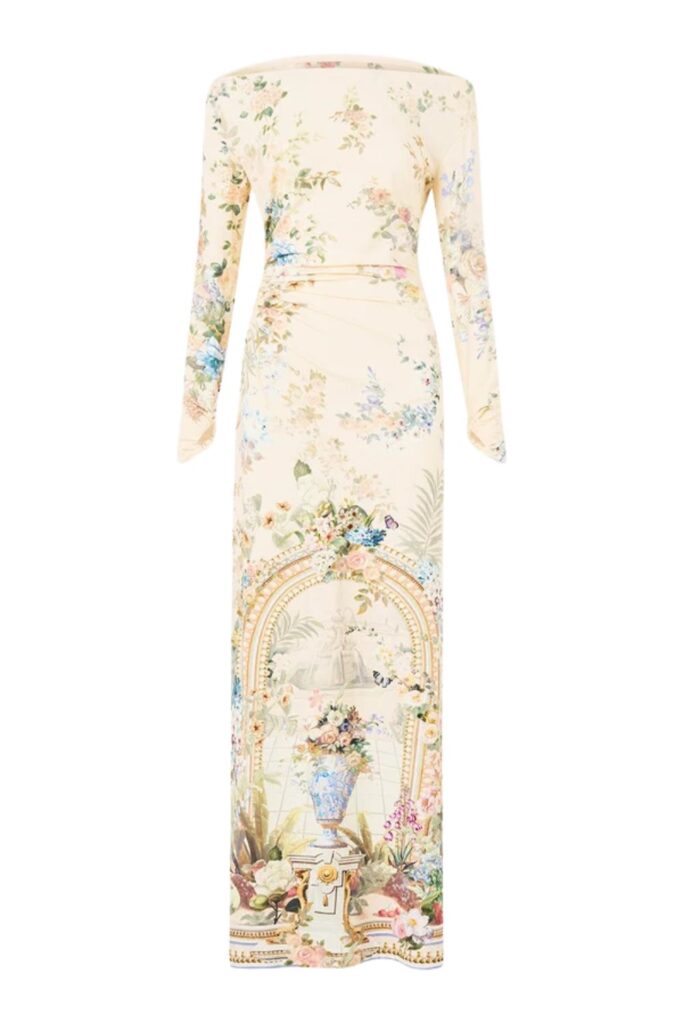 Camilla Off Shoulder Jersey Dress MIDSUMMER MASTERPIECE ghost