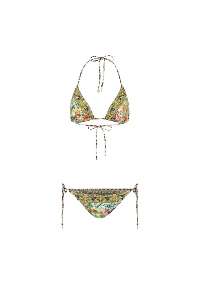 Camilla Soft Reversible Tri Tie bikini Set WANDERLUST EMPIRE ghost