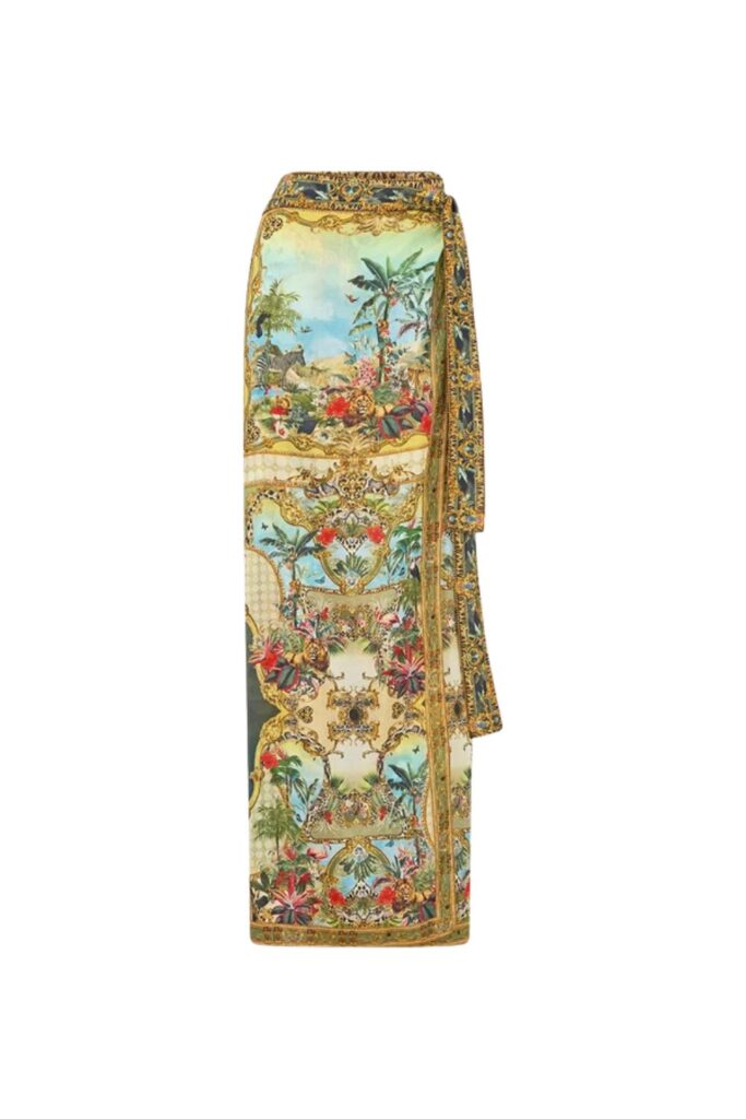 Camilla Wrap Sarong WANDERLUST EMPIRE ghost