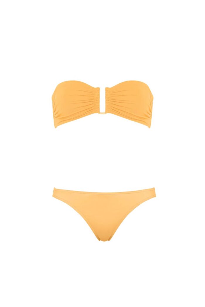 ERES Show Bandeau Top Fripon Bottom Raphia Set ghost