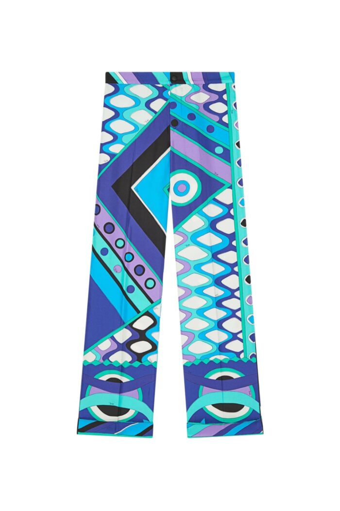 PUCCI Vivara Print Silk Pants ghost